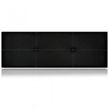Cabecero Poseidón Tapizado en Polipiel Negro 190x50cm - SonnoMattress