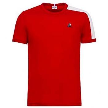 Le Coq Sportif ESS tee SS N°8 M Camiseta, Hombre, Pur Rouge/New Optical White, XS