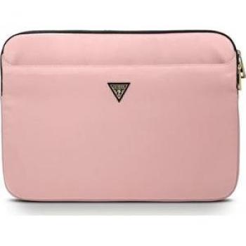 Funda Guess Nylon Rosa para Portátil y Tablet 13 con Logo Triangular