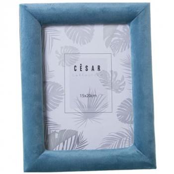 Marco de Fotos Alexandra House Living Azul Textil 18 x 2 x 23 cm
