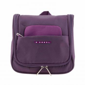 Gabol - Cloud | Neceser de Viaje para Colgar con Asa de Transporte de Color Morado