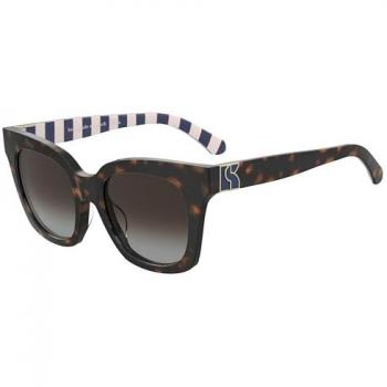 Kate Spade Women's Brown Polarized Constance Square Sunglasses 53mm