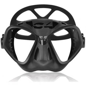 C4 Máscara de Buceo Condor Silicone - Modelo CONDO-R subacuática para apnea, pesca submarina, esnórquel y buceo con bombonas, color Black – Snake Camu – Carbon