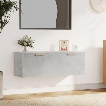 Armario colgante de madera contrachapada gris hormigón 100x36,5x35 cm