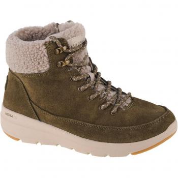 Botines Mujer Skechers Glacial Ultra - Woodlands, color verde oliva, talla 37
