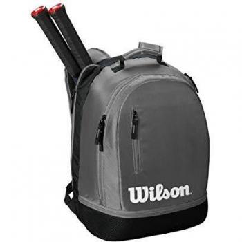 Wilson Mochila de tenis Team, Hasta 2 raquetas, Gris/negro/blanco, WRZ854903