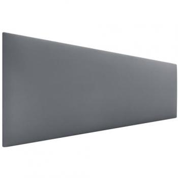 Cabecero Tapizado de Polipiel AQUALINE Liso en Gris (145cm, Compatible con Camas 120/135/140)