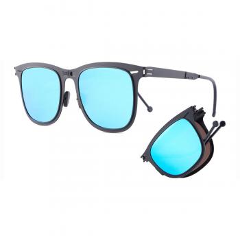 ROAV Galaxy 8002 Lennox Folding Black Polarized Men's Sunglasses 53mm