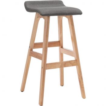 Silla de Bar de Tela Gris Oscuro