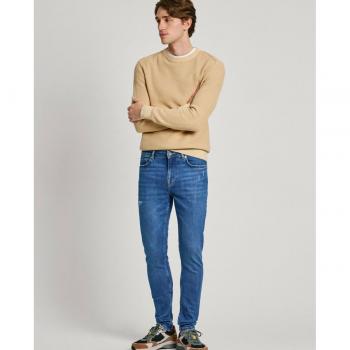 Pepe Jeans Men's Distressed Skinny Fit Denim Trousers W32 L32
