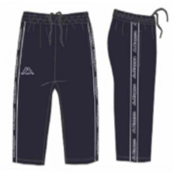 Pantalón Corto Kappa Denil 311556W Negro con Logo Tape