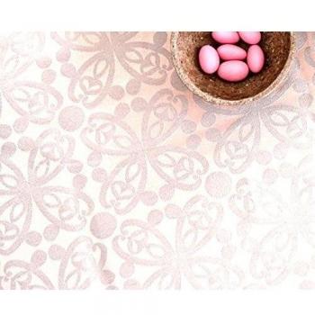 Elvang Juego de 2 Rosé/gris Damasco Camino de mesa 'Bohemia' 50 x 140 cm, 75% algodón mercerizado - 25% Poliéster