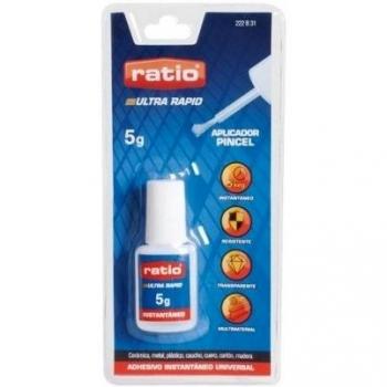 Ratio 222B31 - Adhesivo Cianocrilato 5 G Con Pincel Ra