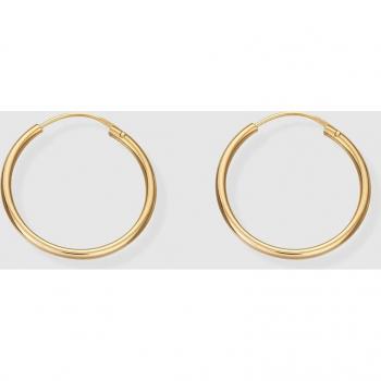 Pendientes de aro minimalistas en oro con diseño elegante