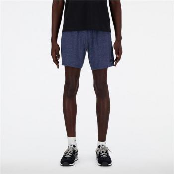 Pantalón corto New Balance Sport Essentials Heathertech 7 para hombre en color navy