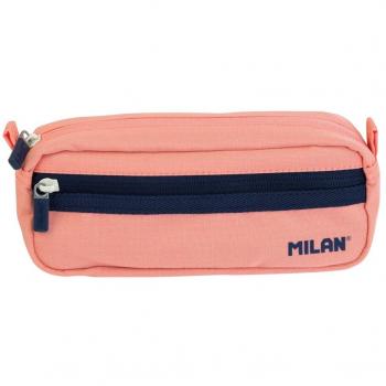 MILAN 081148SNCP PORTATODO Rectangular 2 Cremalleras Serie 1918, Rosa, Multicolor, 0