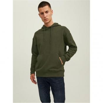 Sudadera con capucha Jack & Jones Star Basic Sweat Hood para Hombre en Verde oscuro, talla L, modelo 12208157 JJESTAR BASIC SWEAT HOOD NOOS