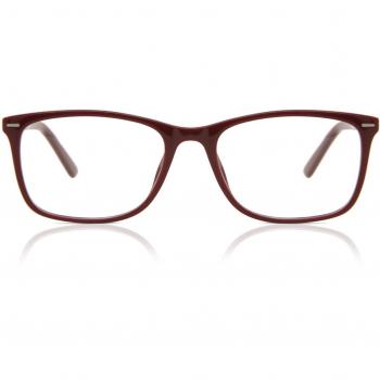 Gafas Anti-Azules Cuadradas Montura Completa de Plástico Rojas para Hombre - SmartBuy Collection