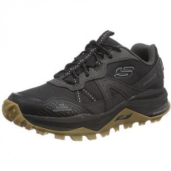 Zapatillas Skechers Max Protect Fast Track, deportivas para hombre, color verde oliva, talla 45, material sintético/malla con detalles en negro