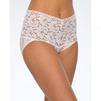 Hanky Panky Women's High-Waisted Lace Brief - Bliss Pink, L