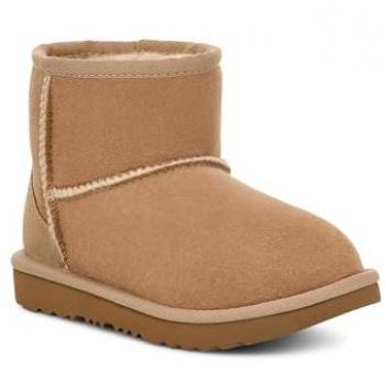 Botas UGG Classic Mini II para Niños de Piel, Color Arena, Talla 36