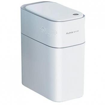 Papelera cubo de basura 15 l con sensor de movimiento inteligente sin contacto - incluye 20 bolsas de basura - Blanco - Plástico ABS + PP