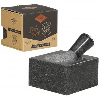 Hardware de caballeros – Mortero y pilón, color negro