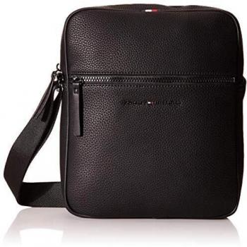 Tommy Hilfiger Essential Reporter, Bolsas. para Hombre, Negro, One Size