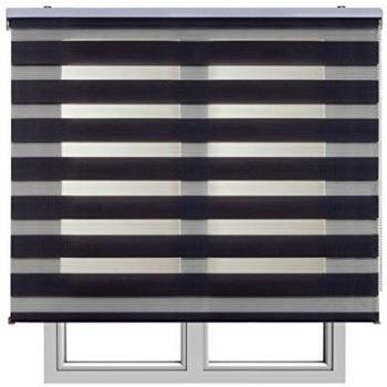 Estores Basic,Stores noche y día, Gris, 150x250cm, estores para puertas, persianas enrollables para el interior.