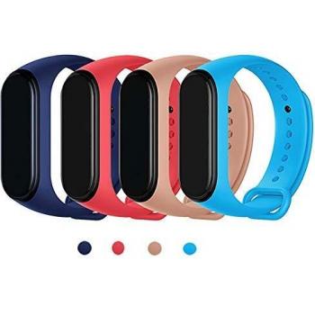 Maspen Compatible para Xiaomi Mi Band 4 Correa Pulsera Ajustable Correa de Reemplazo Deportivo Compatible con Xiaomi 4, Xiaomi 3 para Mujeres Hombres