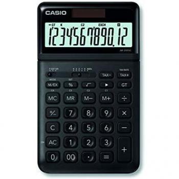 CASIO JW-200SC-BK - Calculadora de escritorio, 1.1 x 10.9 x 18.4 cm, color negro