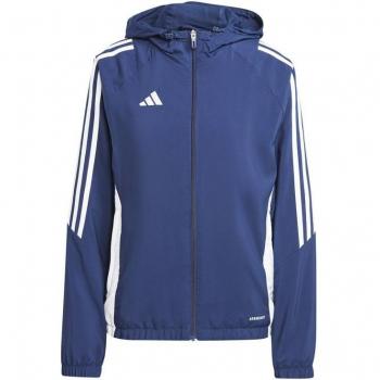Cortavientos de fútbol Adidas Tiro24 mujer, chubasquero marino, talla L, ideal para entrenamiento