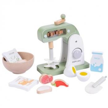 Batidora de Madera Dorjee D3.006 - 14 Piezas - Para Niños +3 años - Funcionamiento Realista