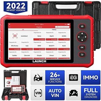 LAUNCH CRP909X Code Reader Interfaz Diagnosis Android 7.1 Escáner OBD2 26 Funciones de Servicio Sistemas Completos y Pantalla Touch de 7.0 Pulgadas Actualizaciones por Wi-Fi 1 Año [ 2022 Nuevo ]