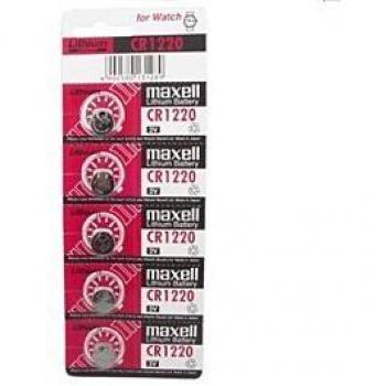 MAXELL - PILA BOTON LITIO CR1220 3V BLISTER*5