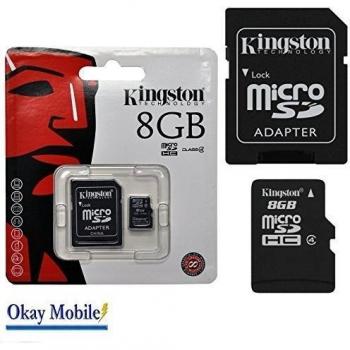 Kingston Micro SD Tarjeta de memoria Digital Cámara for Samsung dv180 F WB50 F - 8 GB