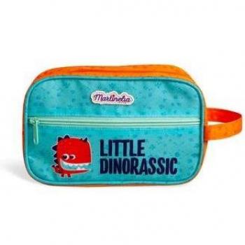 Martinelia Little Dinorassic Neceser Infantil con Diseño de Dinosaurio Azul 1 Unidad