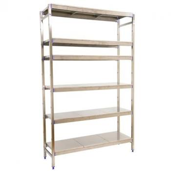 Estantería Metálica de Acero Inoxidable Simoninox, 6 Estantes, Dimensiones 1600x860x500 mm, Carga Máxima 200 kg - Ideal para Cocina Profesional e Industrial