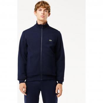 Lacoste Men's Regular Fit Full Zip Fleece Sweatshirt - Navy Blue - XS