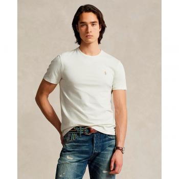 Camiseta Personalizada de Hombre Polo Ralph Lauren Slim Fit de Algodón Manga Corta Écru Talla 40/Regular