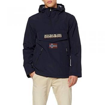 Napapijri Men's Winter Rainforest Pocket Parka Jacket - Blue, Size S