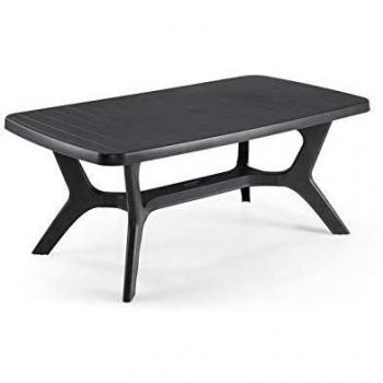 KETER Mesa comedor de exterior Baltimore - 176,5x100x72 cm - Grafito