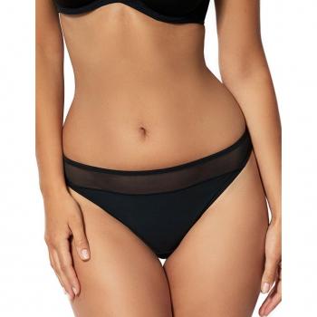 Sans Complexe Essentiel Fit Tanga, Negro