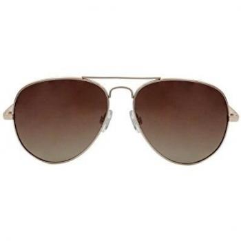 Ocean Sunglasses Banila Aviator - Gafas de Sol metálicas - Montura : Dorada - Lentes : Degradado Marrón