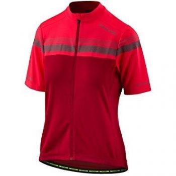 Altura Mujer Visión Nocturna de Manga Corta Jersey, Mujer, Color Hi-Viz Pink/Crimson, tamaño S