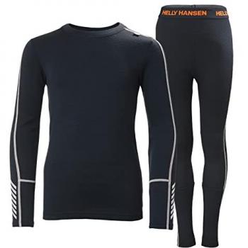 Helly Hansen Junior Lifa Merino Midweight Base Layer Set Navy 164/14