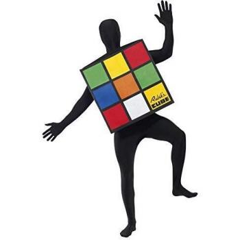 Smiffy'S 33663 Disfraz Unisex Del Rubik'S Cube, Multicolor, Tamaño Único