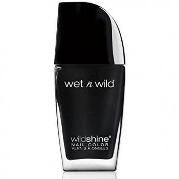 Wet n Wild Wild Shine High Coverage Nail Polish - Black Creme, 12.3 ml
