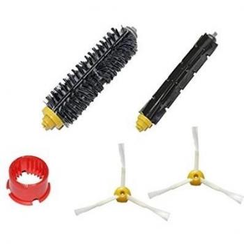 Tammy Style 3-armados cepillo lateral y cepillos de cerdas y flexibles batidor Cepillos para iRobot Roomba 600 700 series