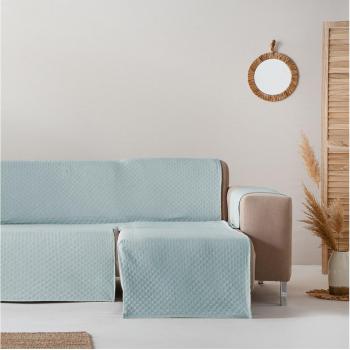 GAMUSI - Funda cubre sofá chaise longue derecho Trivial agua marina
